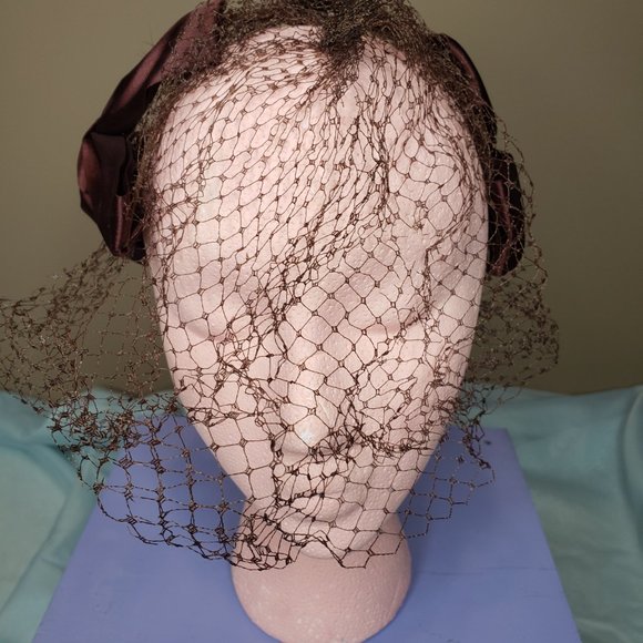 Vintage bow & faux fur headband - Picture 4 of 6